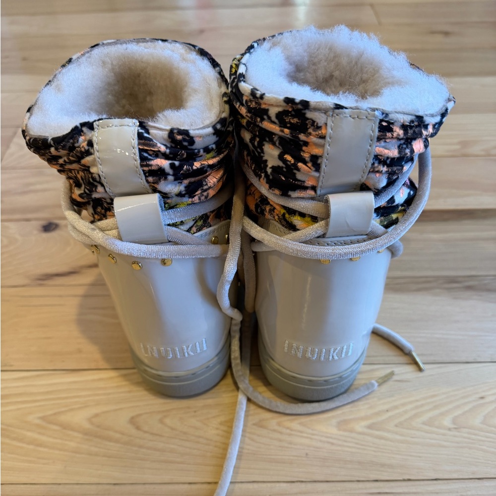 INUIKII - Women's Pull Punk Sneaker Wedge. Size 38! - Picture 4 of 5